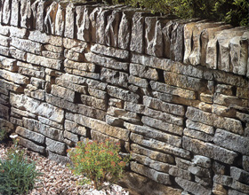Brick garden wall